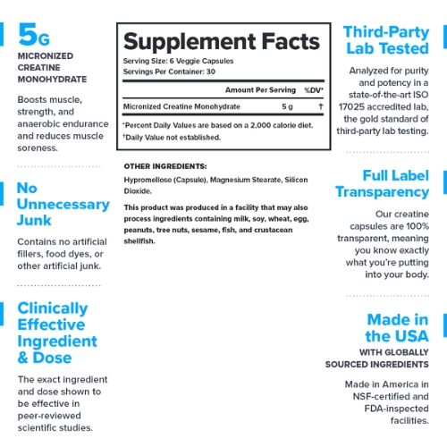 Legion Micronized Creatine Monohydrate Capsules - Image 2