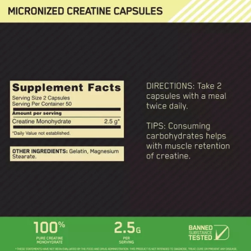 Optimum Nutrition Creatine Capsules - Image 2
