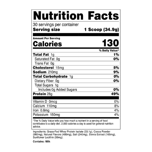 Transparent Labs 100% Grass-Fed Whey Protein Isolate - Image 2