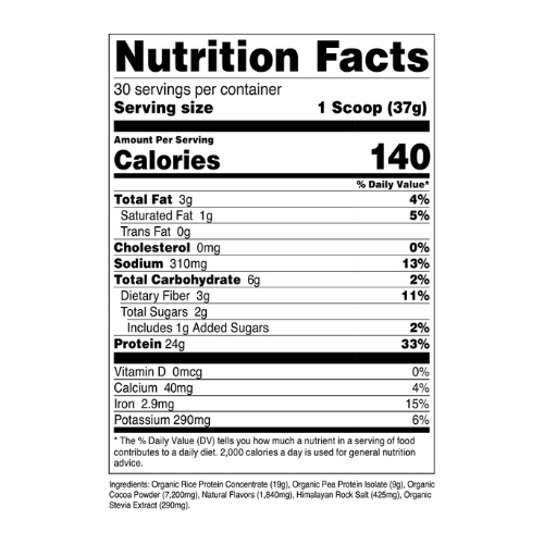 Transparent Labs Organic Vegan Plant-Based Protein Isolate - Image 2