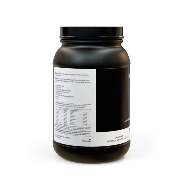 Whey Isolate Protein Supplement (907g, 2lb) - Image 2