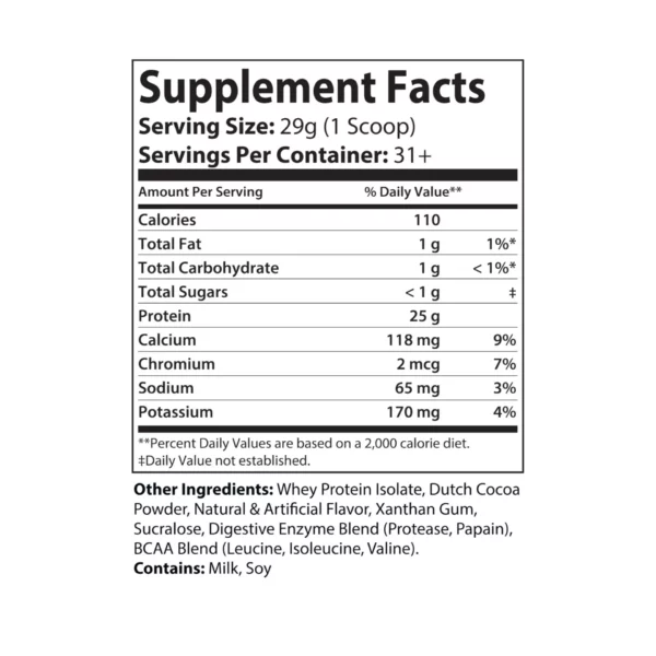 Whey Isolate Protein Supplement (907g, 2lb) - Image 7
